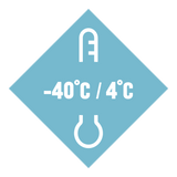 Comfort Range -40°C to 4°C