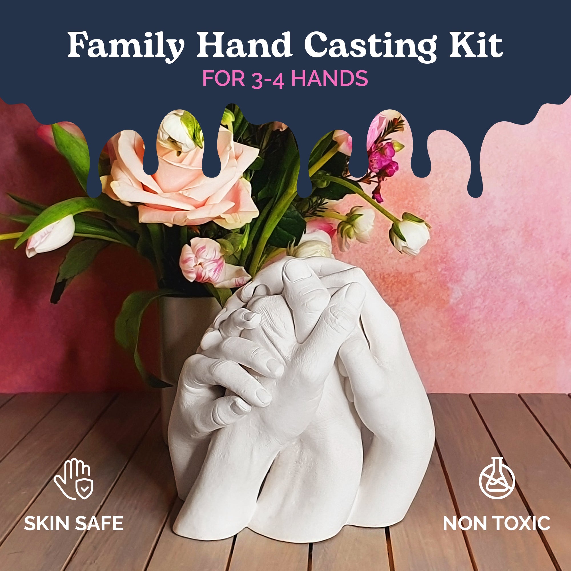 SRC - Couples Hand Casting Kit • Couples Entwined Hand Cast with