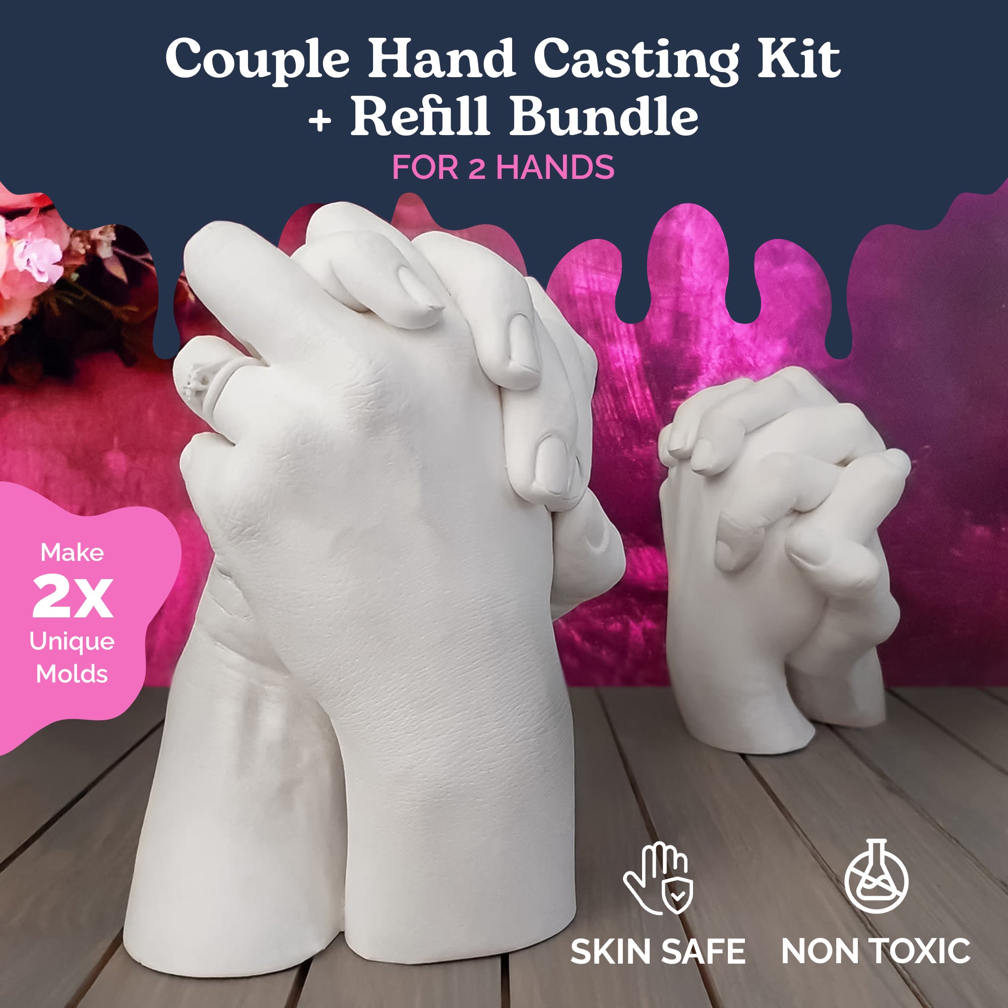 Couple Hand Casting Kit - Temu