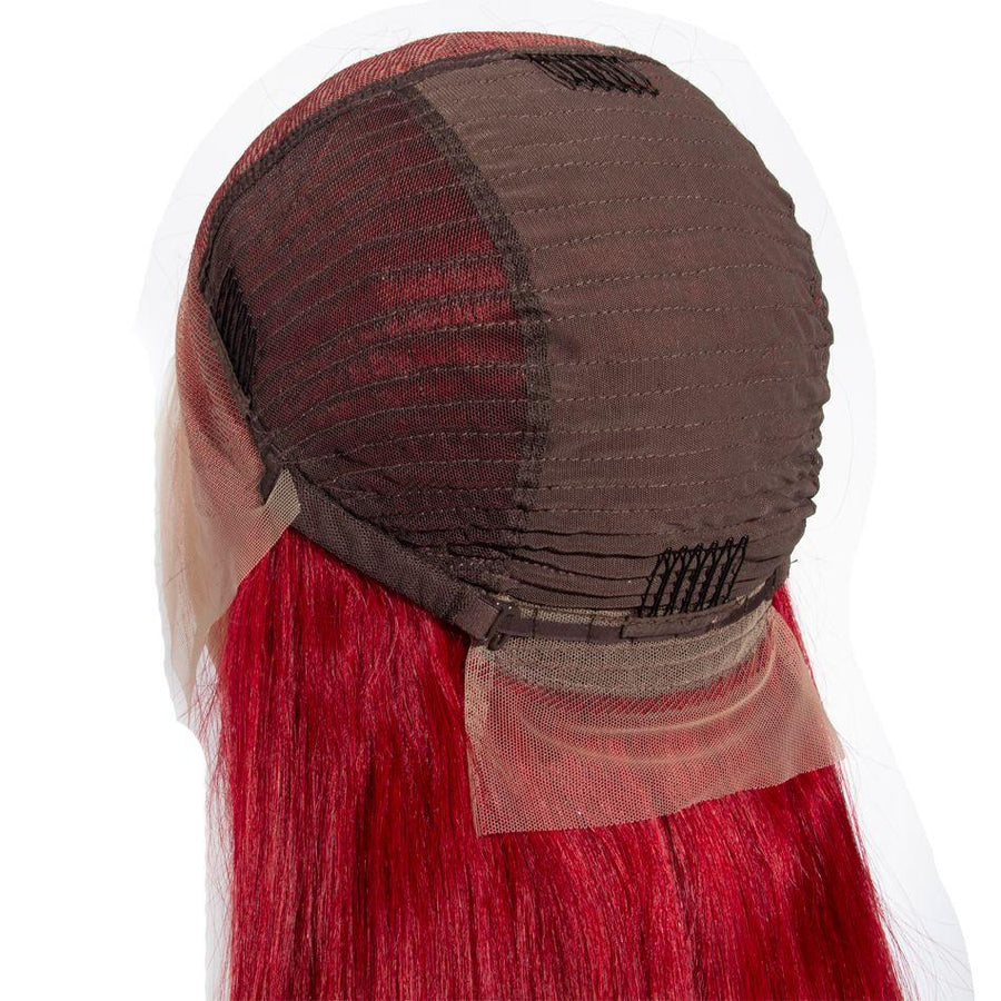 Red 13×6 Lace Front Wig Straight