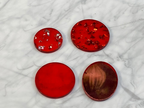 Dyed Red Circles