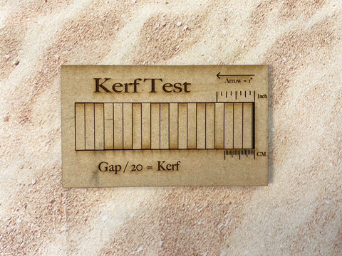 Kerf Test Strip