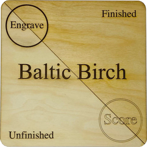 1/8 Baltic Birch Plywood 11.5x19 3mm Glowforge Wood CNC Laser