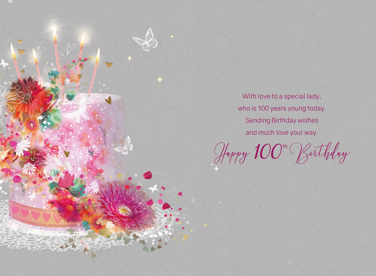 100th Birthday - Birthday Cards Cherry Orchard Online