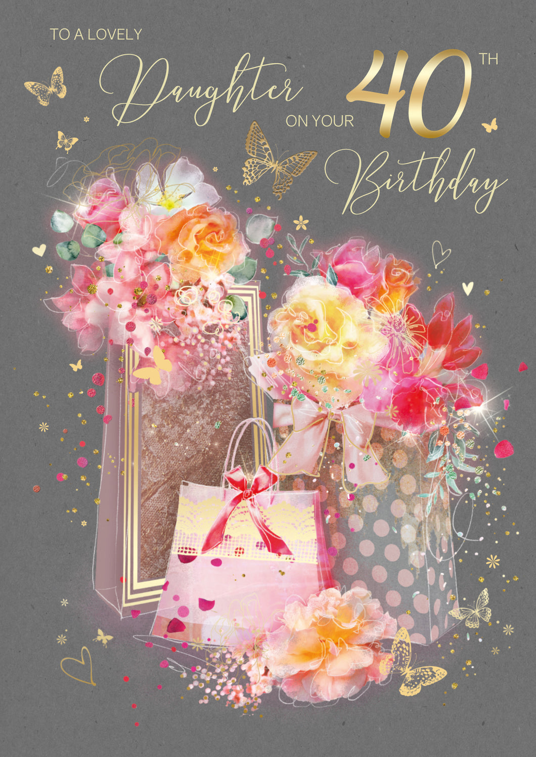 Daughter 40th Birthday Card - Birthday Card Cherry Orchard Online