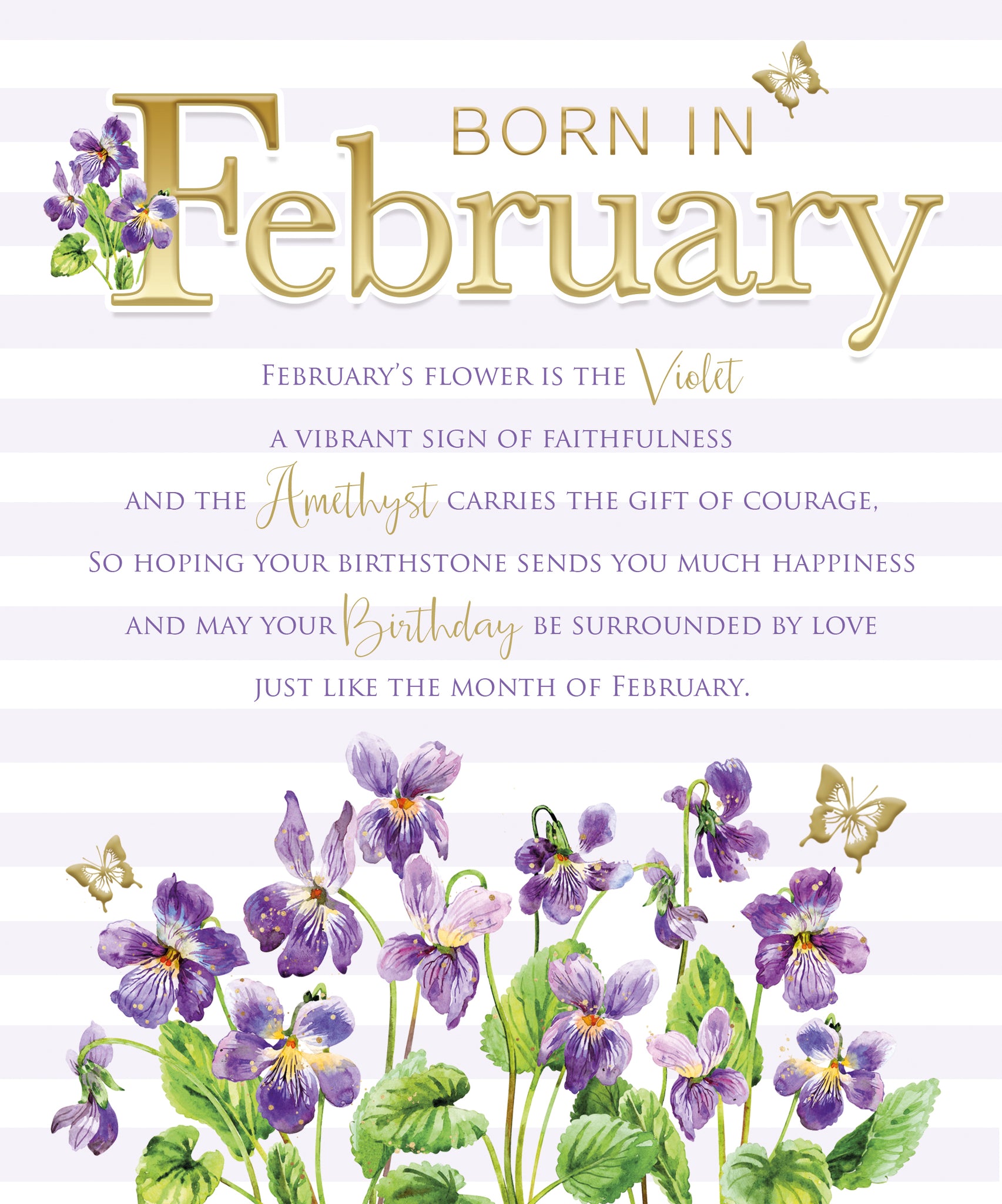 February Birthday - Birthday Card Cherry Orchard Online