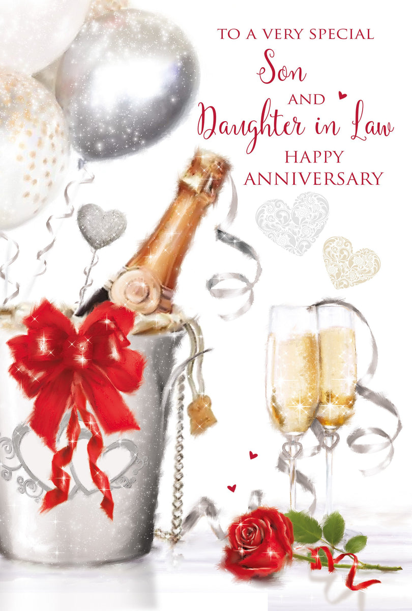 Son and Daughter in Law Anniversary - Anniversary Cards Cherry Orchard ...