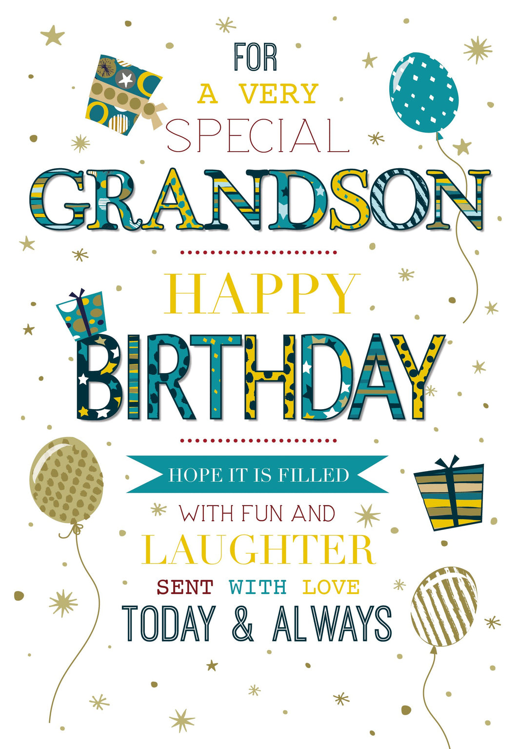 Grandson Birthday Card - Greeting Cards Cherry Orchard Online