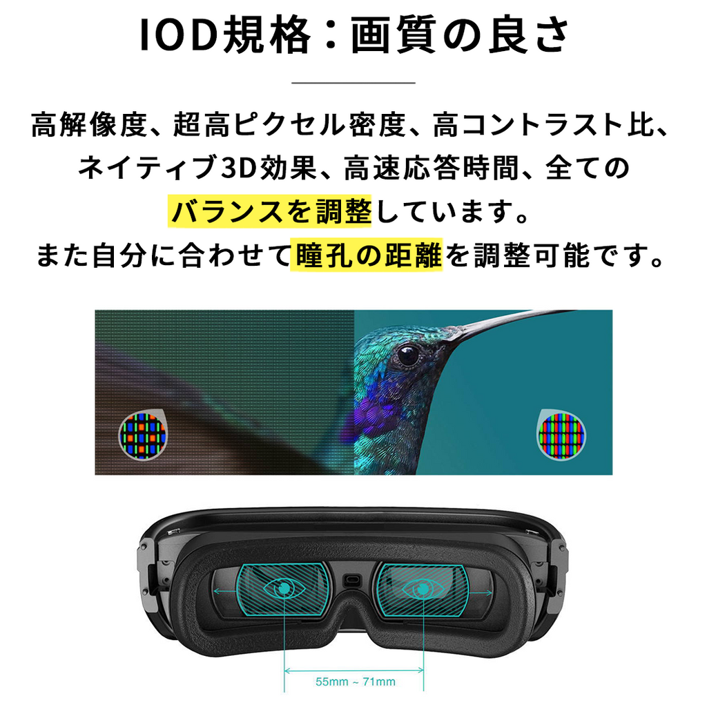 LUCI immersルーシーイマース ヘッドマウントディスプレイ【VR】HMD