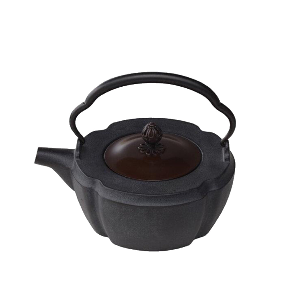 Vintage Taiwan Tea Kettle / Coffee Pot Cast Iron Swivel Lid With Bail Handle