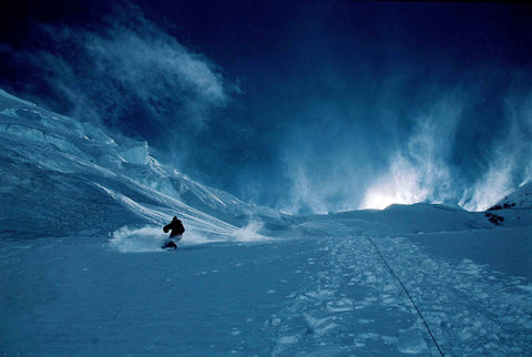 Stefan Gatt bei der Abfahrt vom Mount Everest