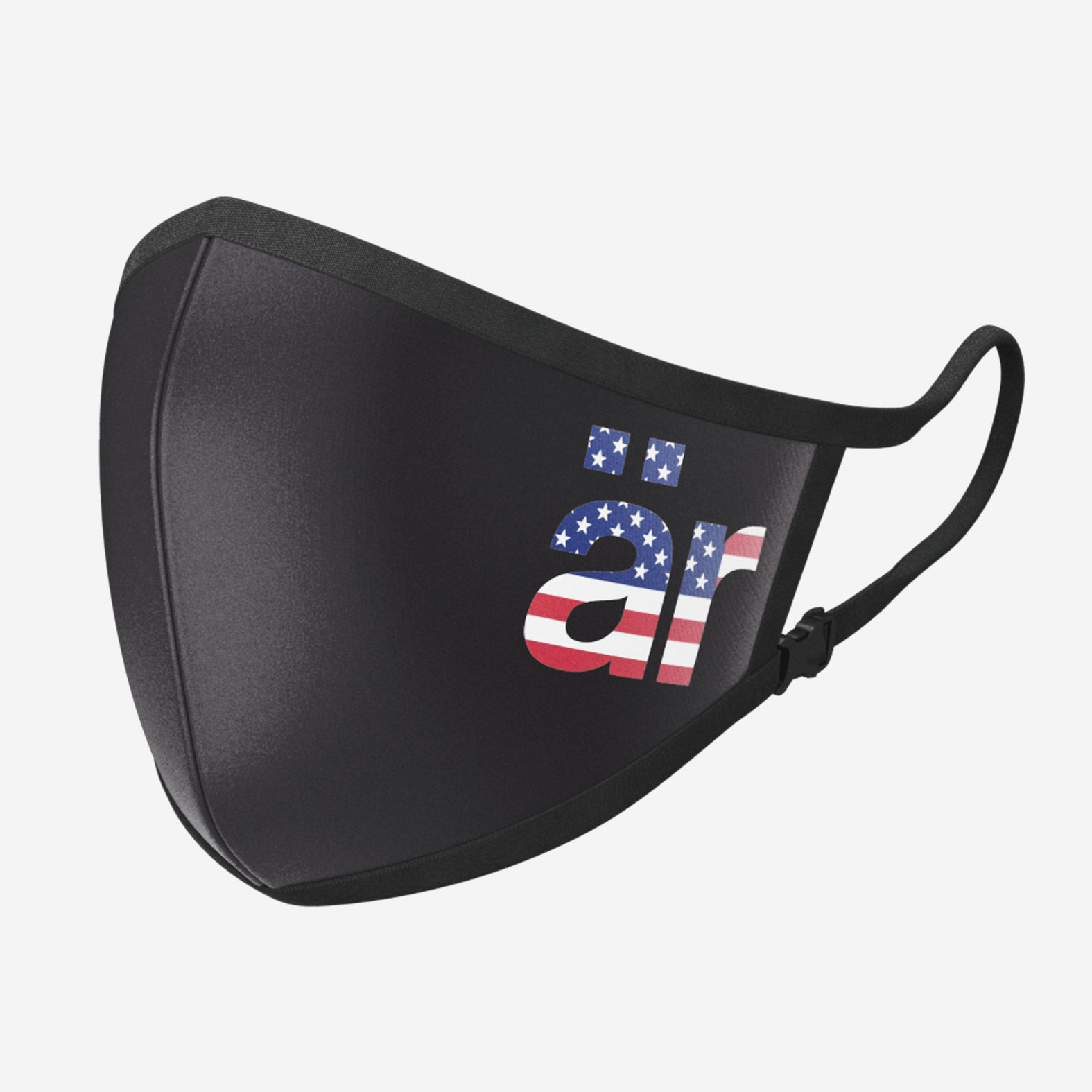 Self-cleaning Face Mask With Nanofilter är Big Logo Us Flag