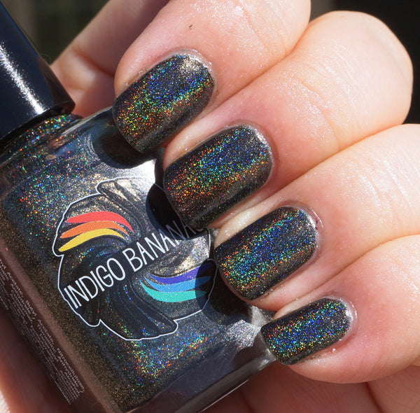 Olive Time & Space - olive / dark green linear holographic – Indigo Bananas