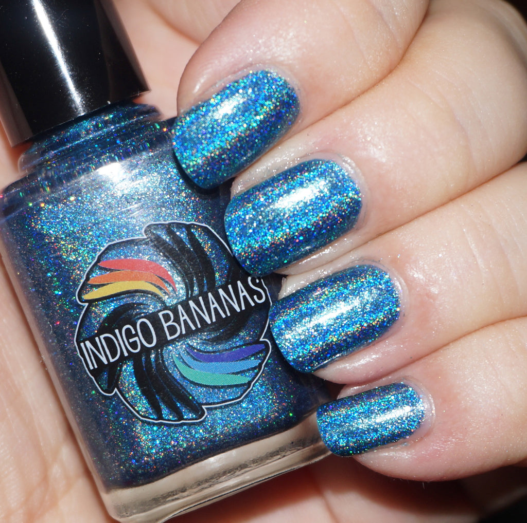 Little Big Dipper - blue linear holographic - super holo – Indigo Bananas