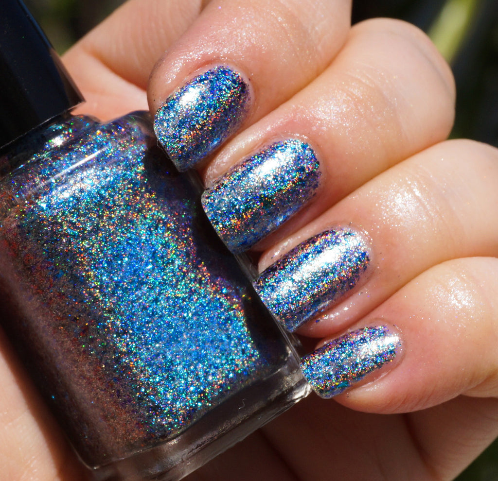 Nautilis (HOLO) - teal/blue/purple mega chrome flakie – Indigo Bananas