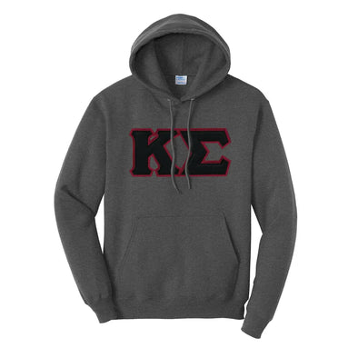 Sig Store Kappa with Sigma Sewn Gray Heather On Hoodie Kappa – Letters Official