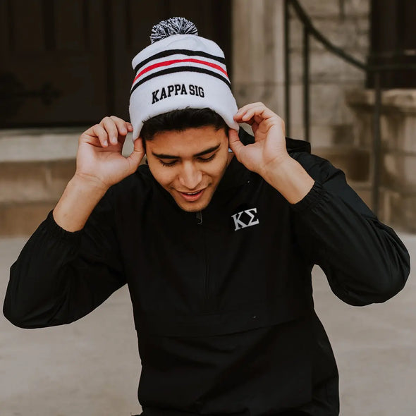 white kappa beanie