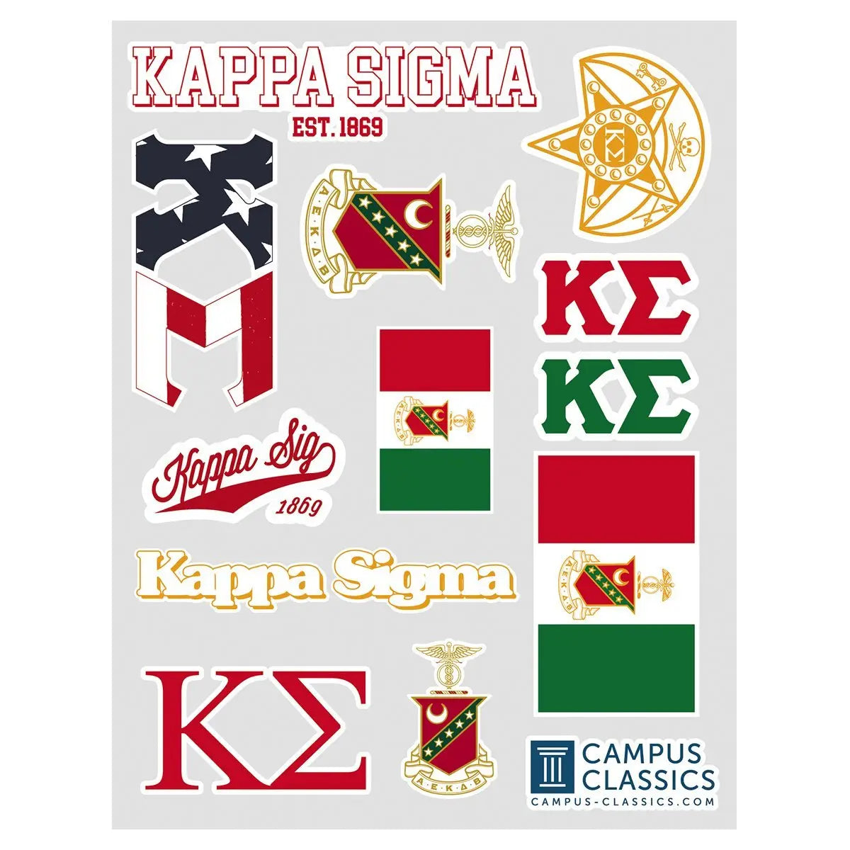 Kappa Sig Classic Sticker – Kappa Sigma Official Store