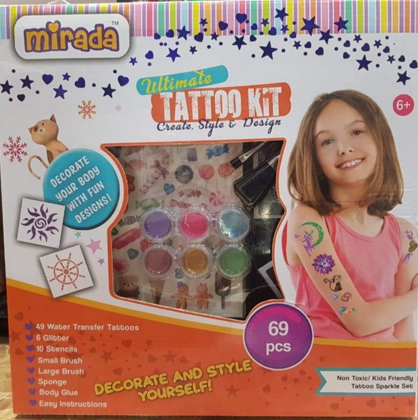 Glitter Tattoo Kits 30 Colors Shining Diamond Temporary Set Powder Makeup  Brush Kids Face Body Painting Art Tools