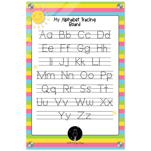 ABC Tracing Board, English Alphabet Tracing Board, Acrylic Dry Erase Board, Personalized Gifts