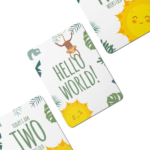 Twinkle Safari Baby Milestone Cards - Set of 25