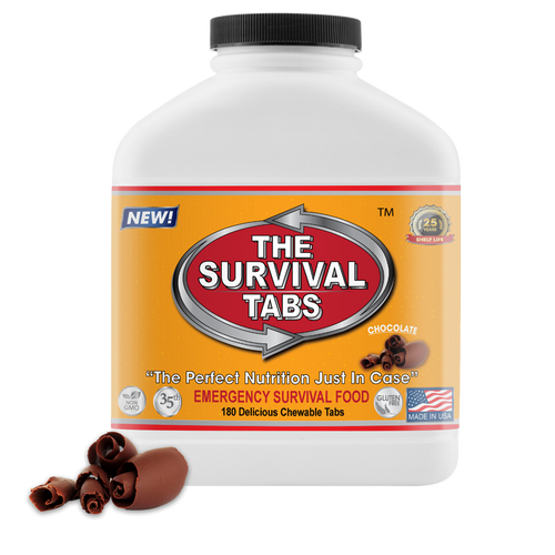 Survival Tabs 5-Pack 24 tabs per pack Chocolate 