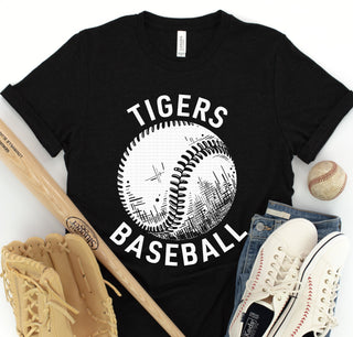  Tigers Mascot T Shirt Vintage Sports Name Tee Design