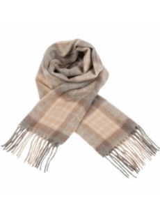 EDINBURGH CASHMERE SCARF MACKELLAR NATURAL