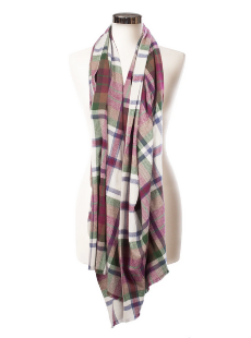 BRUSHED TARTAN COTTON SCARF MACDUFF DRESS