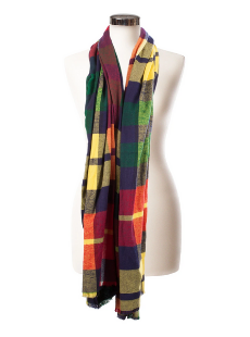 BRUSHED TARTAN COTTON SCARF BUCHANAN MODERN