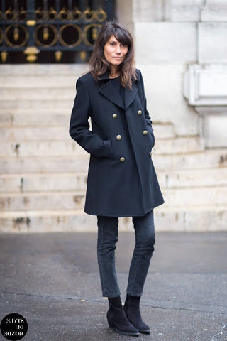 navy peacoat. emily westenberger. fashion blog