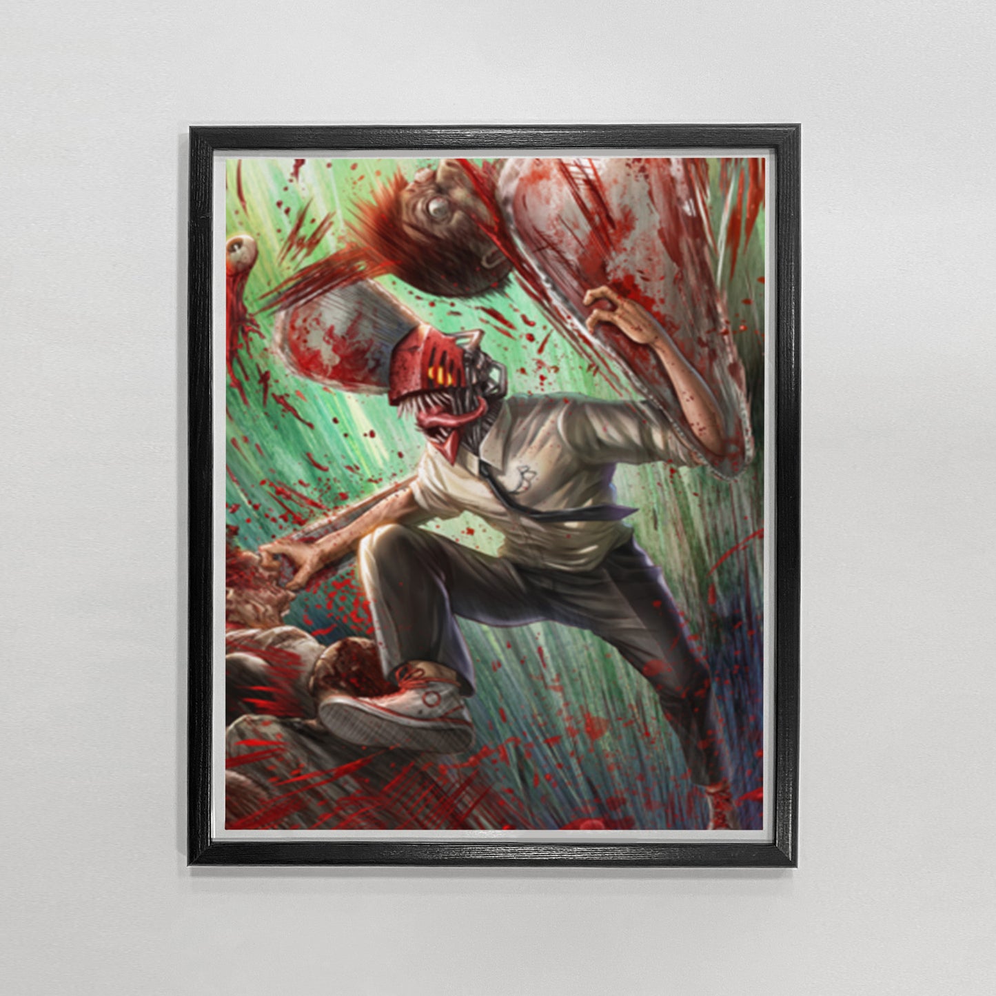 Chainsaw Man Power Anime' Poster, picture, metal print, paint by ende  fitimtar