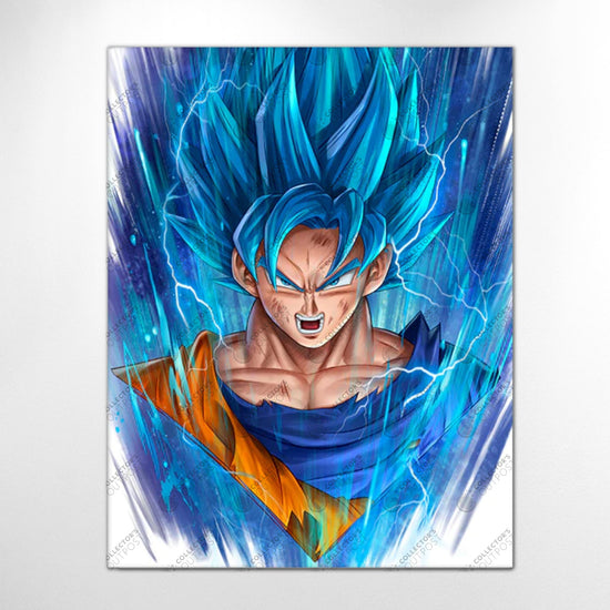 Goku Super Sayajin Blue! 😁 (My 3rd) How to frame it and put it on