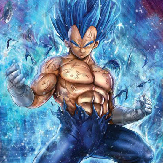 Dragon ball Anime Vegeta SSGSS Final Flash | Art Board Print