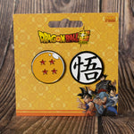 Goku Symbol and 4 Star Dragon Ball (Dragon Ball Super) Enamel Pin Set