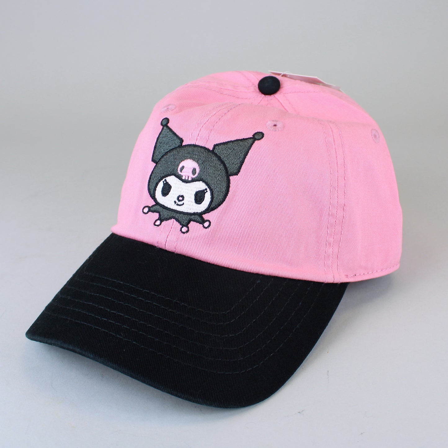 Kuromi (Hello Kitty & Friends) Pink and Black Embroidered Hat ...