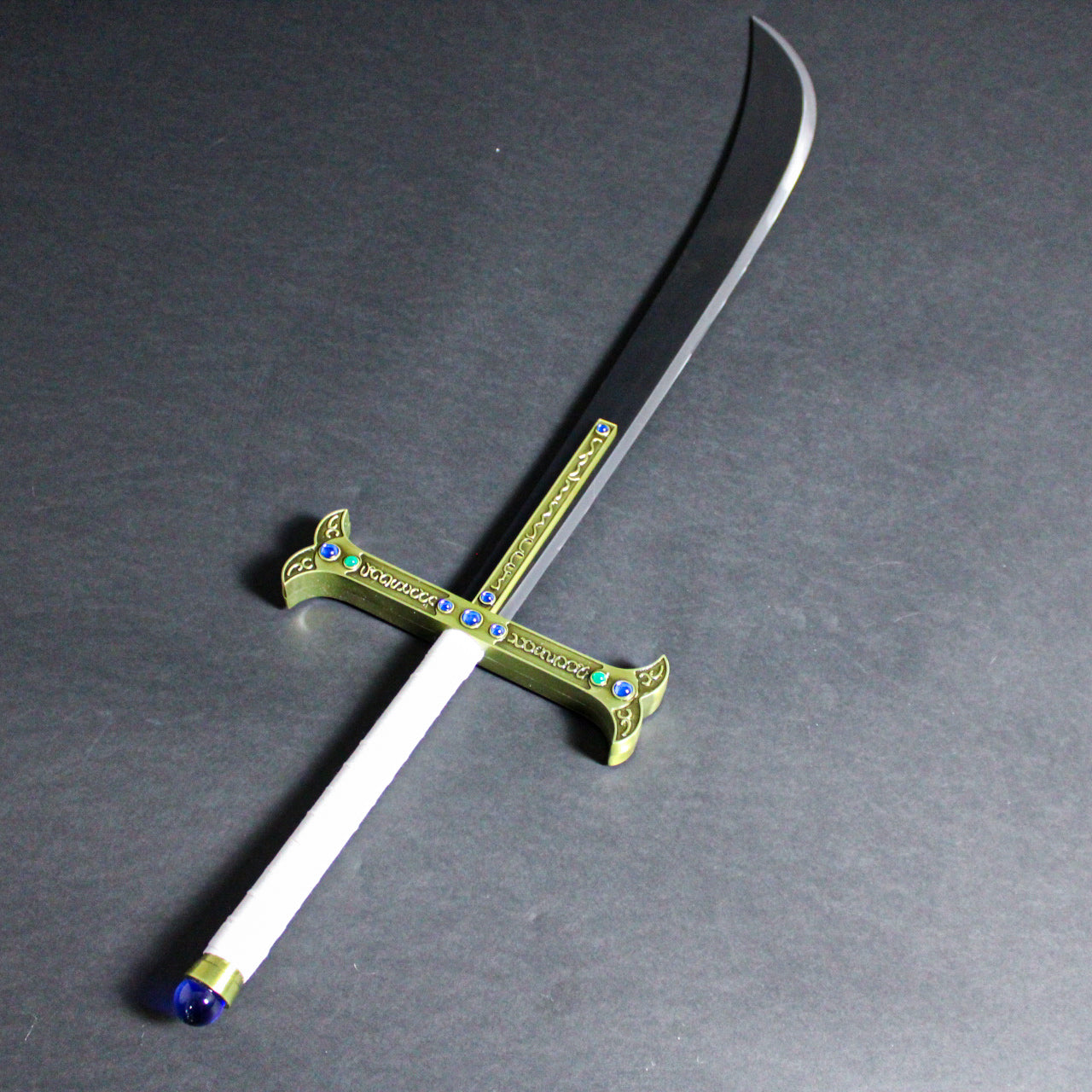 Handmade One Piece Dracule Mihawk Black Sword Yoru Cosplay Replica