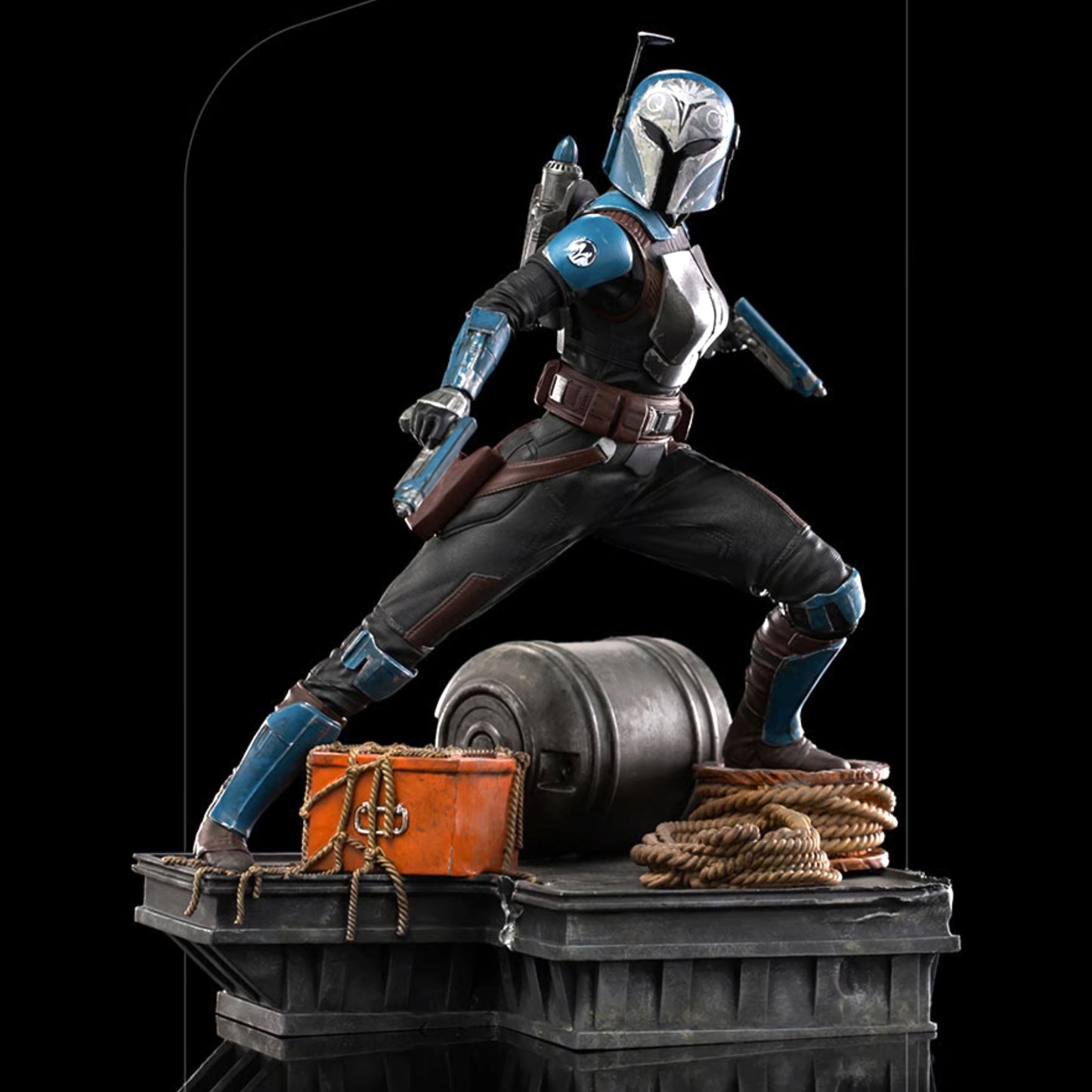 Figurine Mandalorian on Speedbike 1/10 - Star Wars - Iron Studios