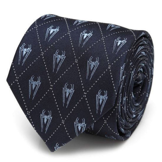 Marvel Men's Spider-Man Eyes Diamond Tie, Black