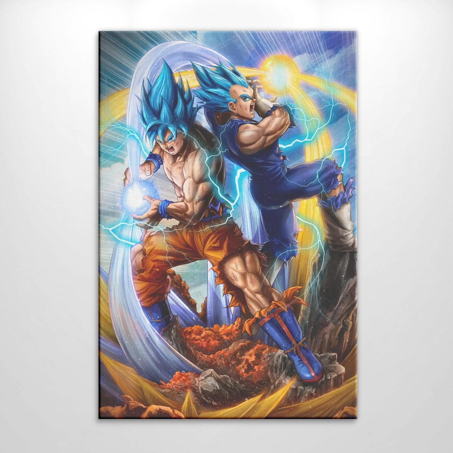 SSJ BLUE EVOLUTION VEGETA - Elixar Art XL - Paintings & Prints, Fantasy &  Mythology, Other Fantasy & Mythology - ArtPal