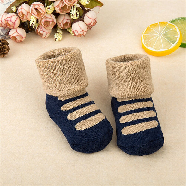 Cartoon Thicken Baby Floor Socks Cotton Warm Soft Breathable for Infant
