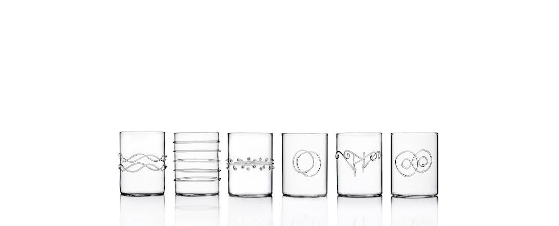 Bambus Party Water Glass, Set of 6 - Jung Lee NY