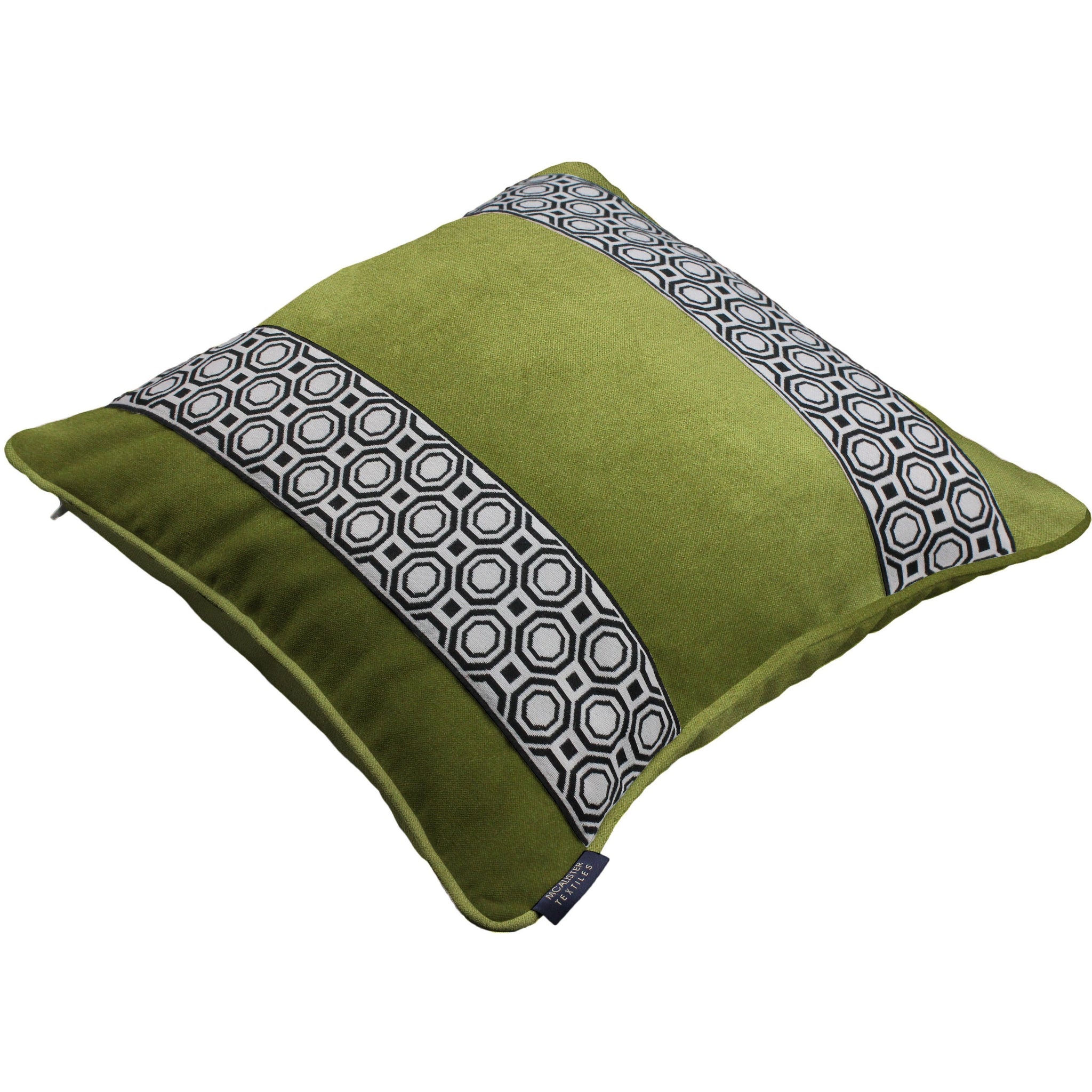 lime green velvet cushions