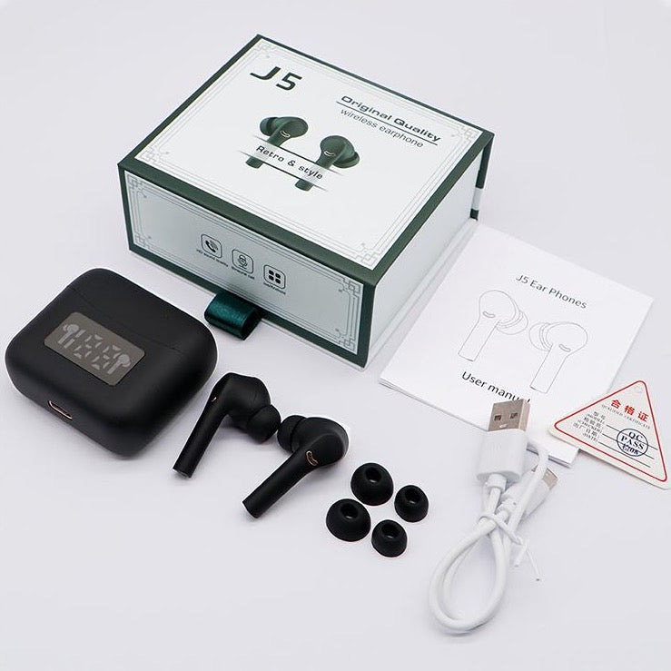 matte black earbuds