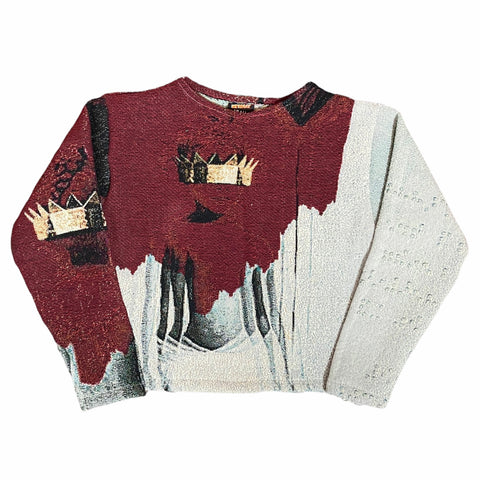 DESTROY WOVEN TAPESTRY SWEATER – WE'REGAY