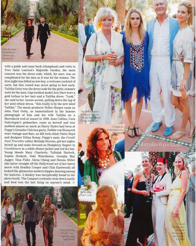 Poppy Delevingne’s Wedding Parties in Marrakech at the Talitha Getty night at La Mamounia