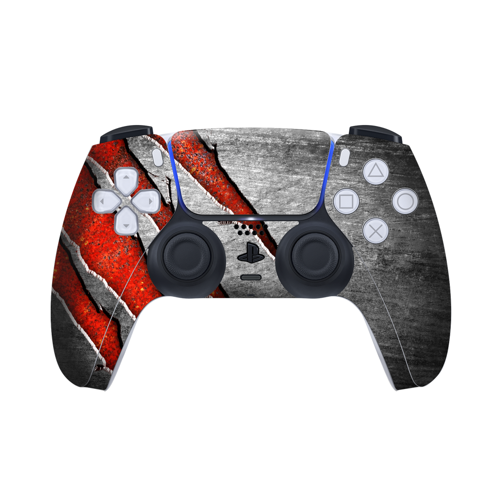 Wraptorskinz Skin Wrap Compatible with The Sony PS5 DualSense Controller Diamond Plate Metal (controller Not Included), Size: One Size