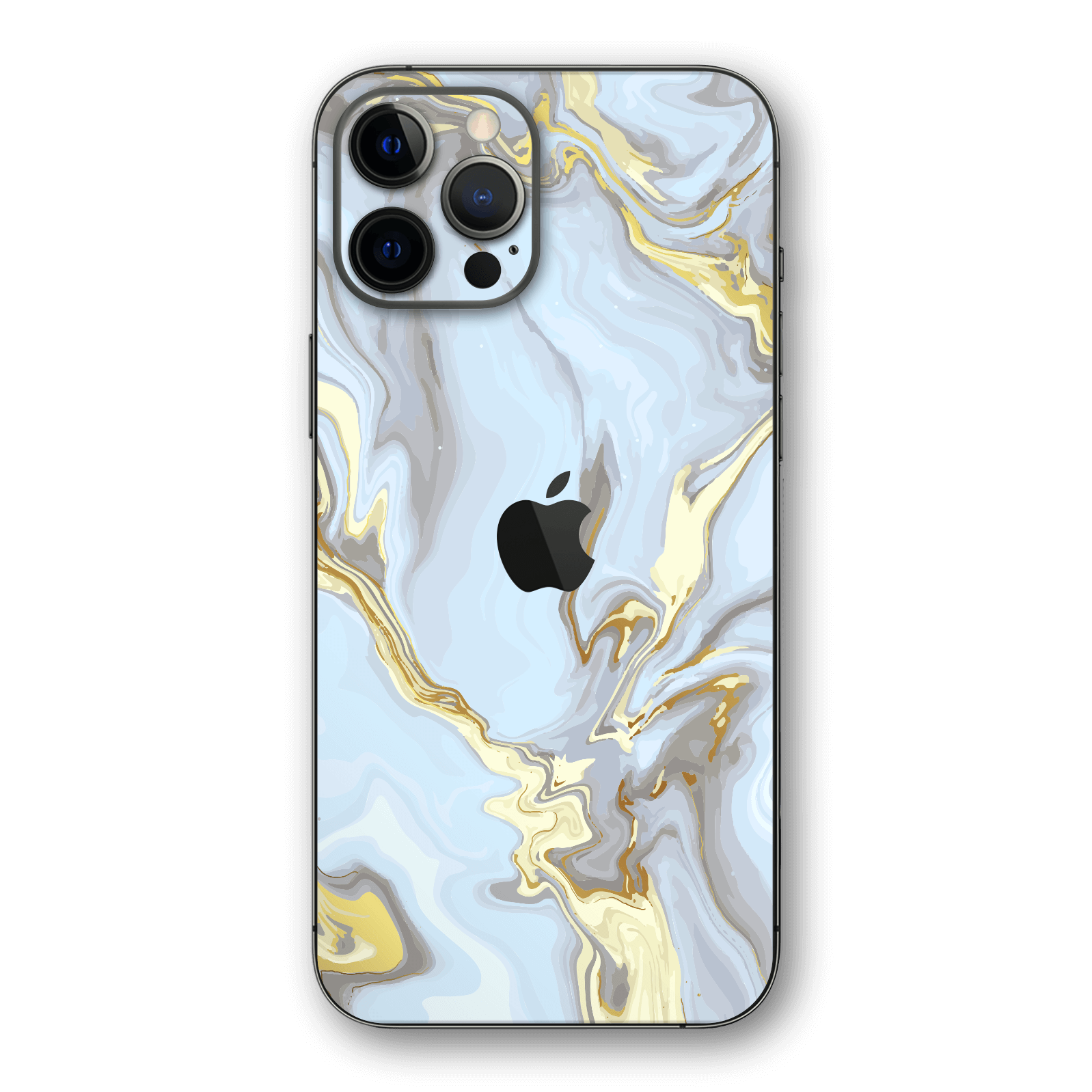Iphone 12 Pro Max Abstract Marble White Gold Skin Wrap Easyskinz