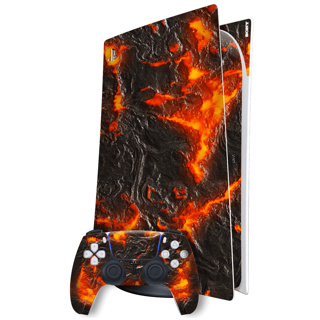 Custom PS5 Console Skin – Right Plate (Digital Edition) – FlamingToast