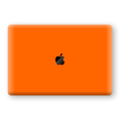 MacBook Air 13" (2020) Orange Glossy Gloss Finish Skin, Decal, Wrap, Protector, Cover by EasySkinz | EasySkinz.com